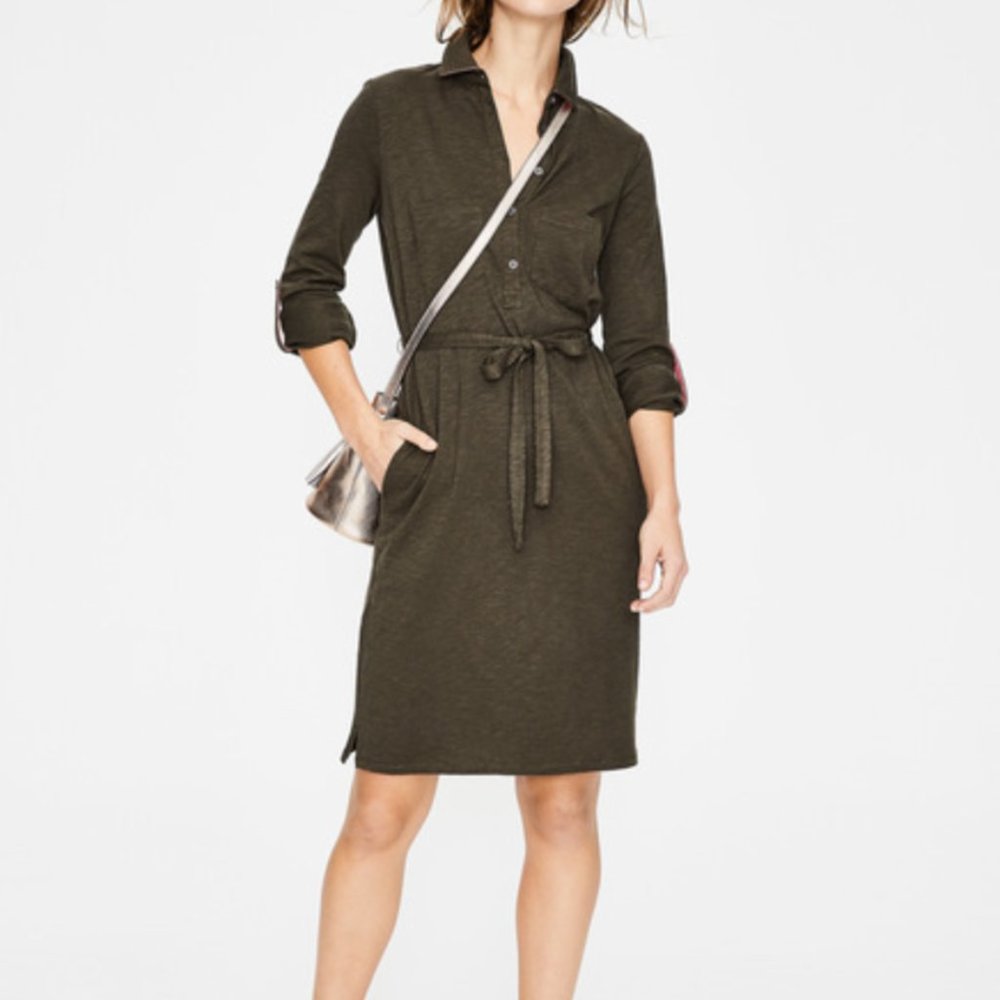 Jersey Shirt Dress